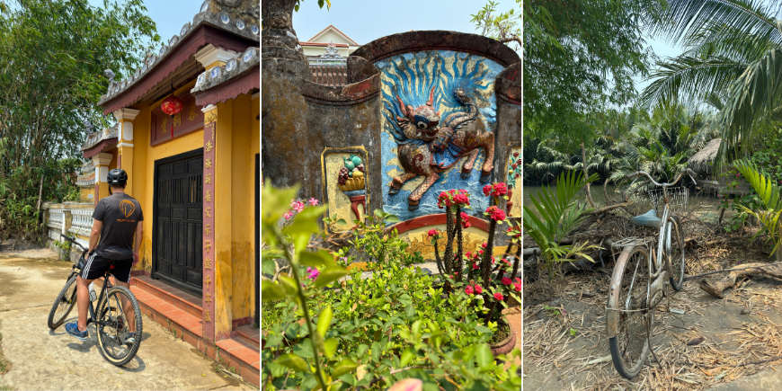 Die Fahrradtour führt uns an vielen schönen Orten vorbei