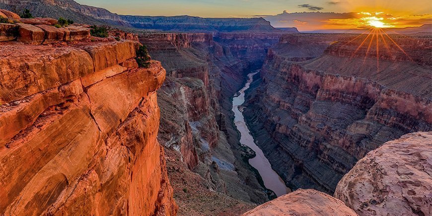 Sonnenaufgang am South Rim, Grand Canyon, USA