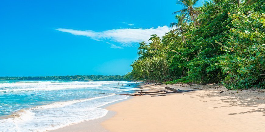 Schöner Strand im Nationalpark Cahuita
