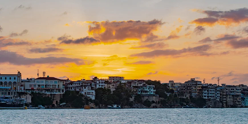 Die Küste von Mombasa