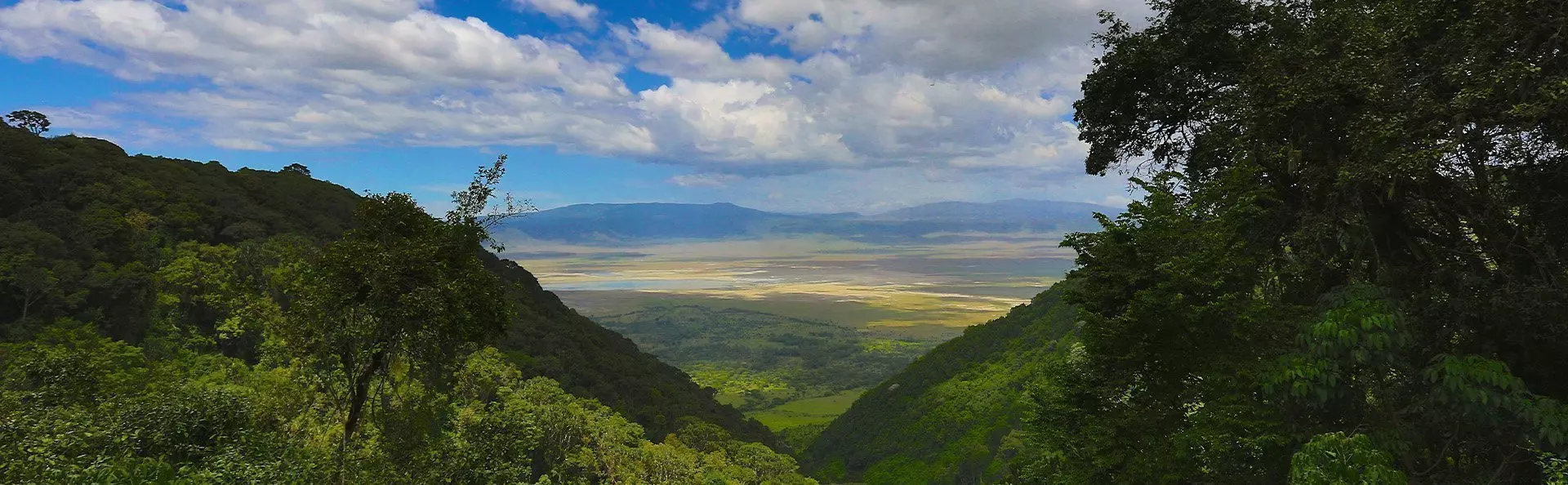 Luftaufnahme vom Ngorongoro-Gebiet in Tansania