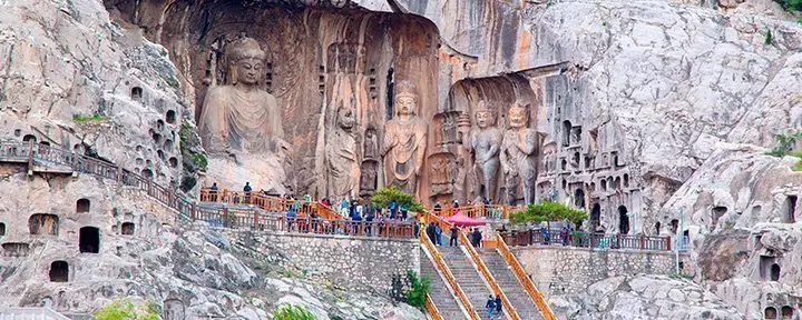 Longmen-Grotten in China