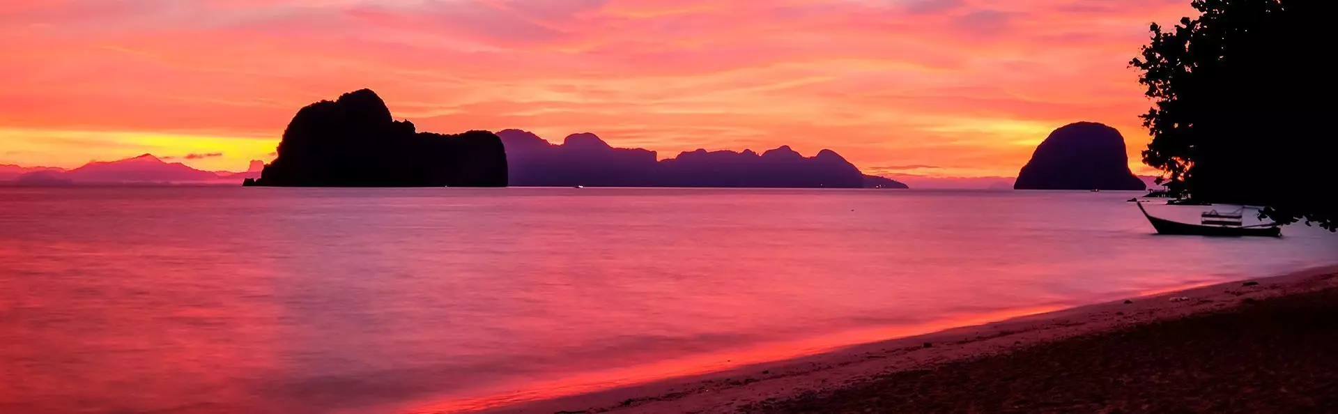 Sonnenuntergang über Koh Ngai, Thailand