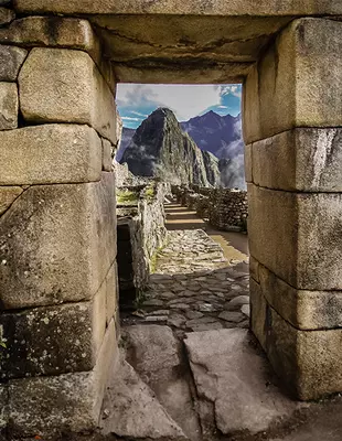 Die Inka-Ruinen Machu Picchu