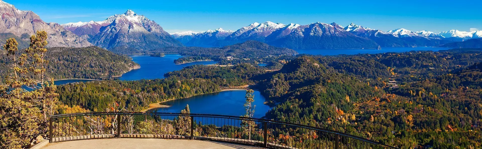 Der Aussichtspunkt Cerro Campanario in der Nähe von Bariloche, Nationalpark Nahuel Huapi, Patagonien, Argentinien